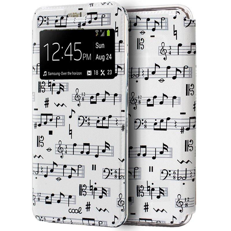 Изображение товара: Чехол с откидной крышкой Xiaomi Redmi Go чертежи музыка