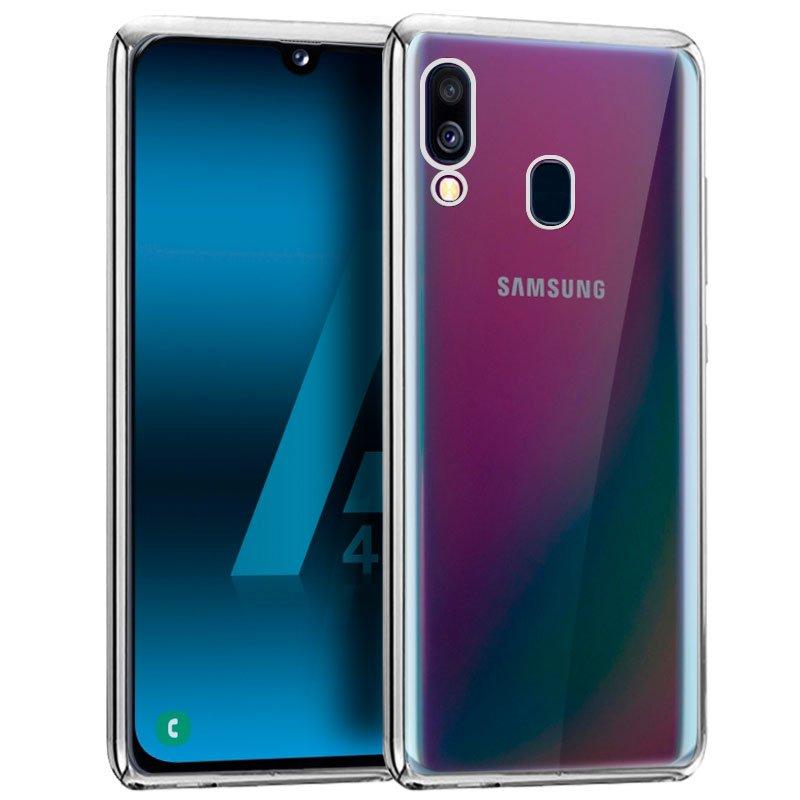 Изображение товара: Чехол для Samsung A405 Galaxy A40 Edge металлик (серебристый)