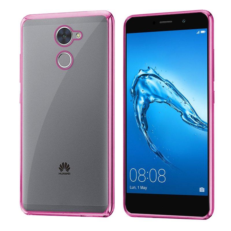 Изображение товара: Чехол для Huawei Y7 Edge металлик (розовый)