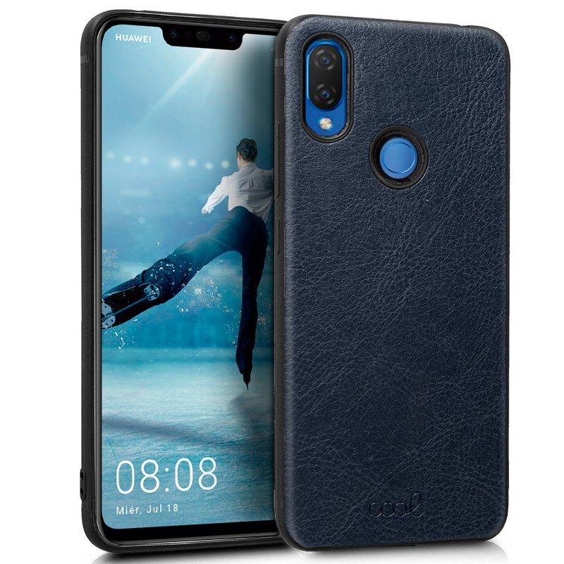 Изображение товара: Кожаный чехол для Huawei P Smart Plus темно-синий