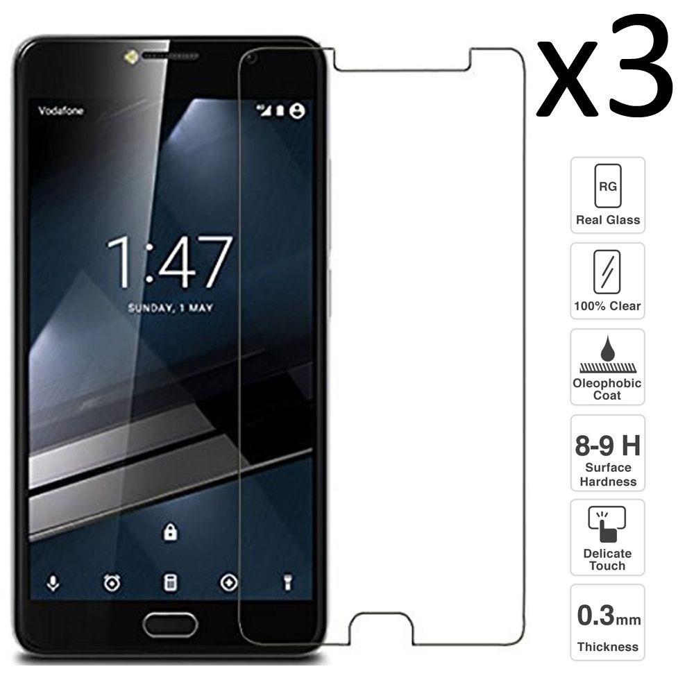 Изображение товара: Для Vodafone Smart Ultra 7 комплект 3 предмета в комплекте, закаленное стекло, защита экрана против царапин ультра-тонкий просты в установке