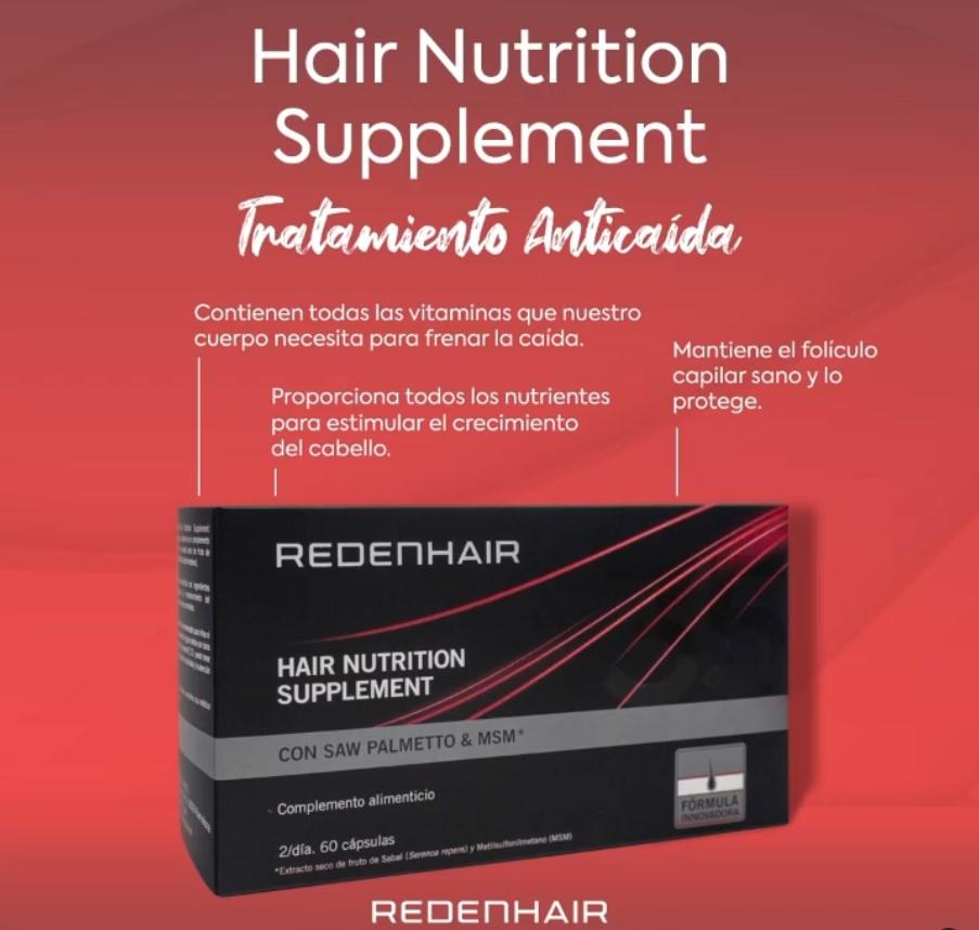 Изображение товара: Пищевая добавка для волос Redenhair | Уход за волосами против падения для мужчин и женщин | Стимулятор cполучить волосы | 60 таблеток |