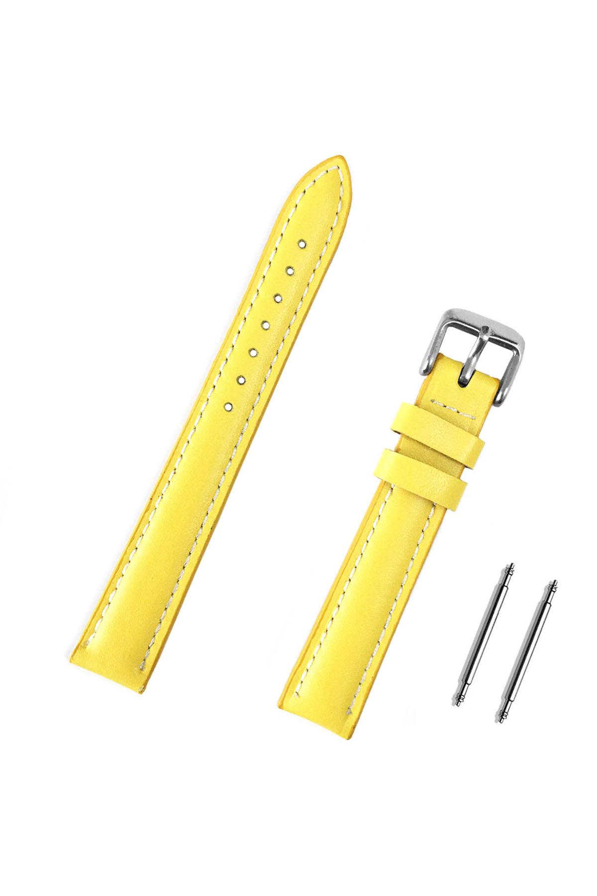 Изображение товара: Желтые Женские Ремешки для наручных часов из натуральной кожи 16 мм