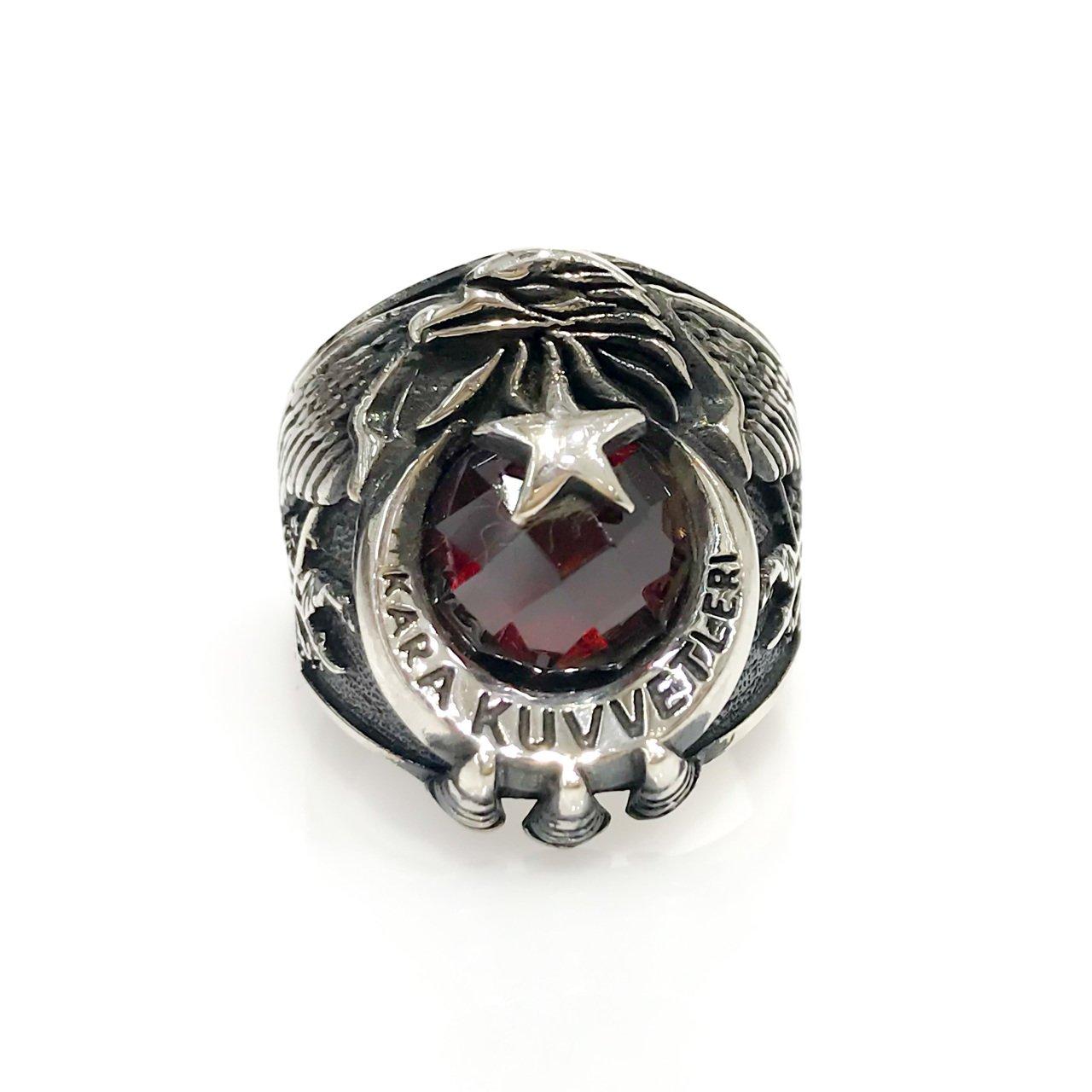 Изображение товара: Серебряное мужское кольцо с Луной, звездами, солдатами