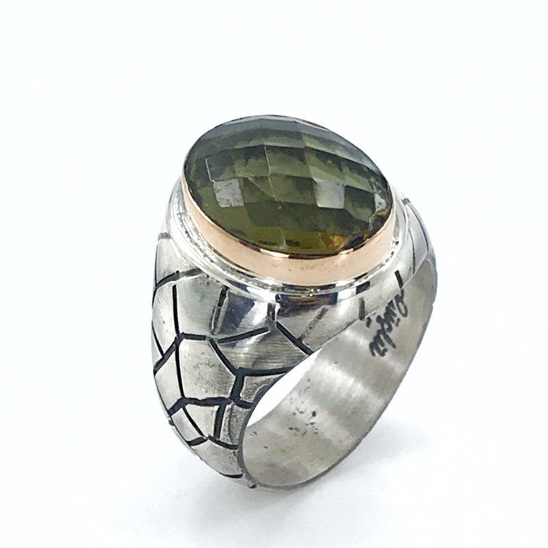 Изображение товара: Специальная серия ручной работы Овальный диаспор камень Стерлинговое Серебро мужское кольцо