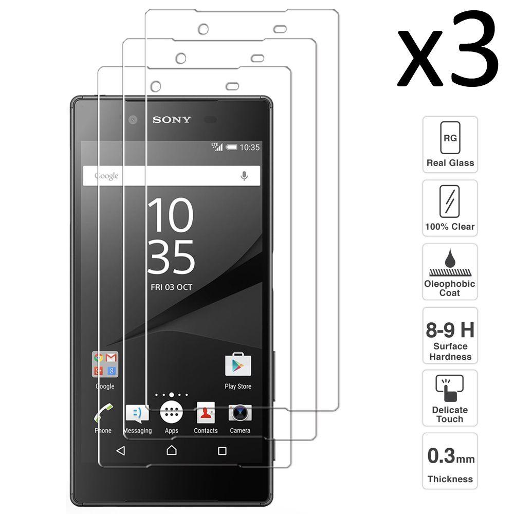 Изображение товара: Защитное стекло для экрана Sony Xperia Z5, ультратонкое, легко устанавливается, 3 шт.