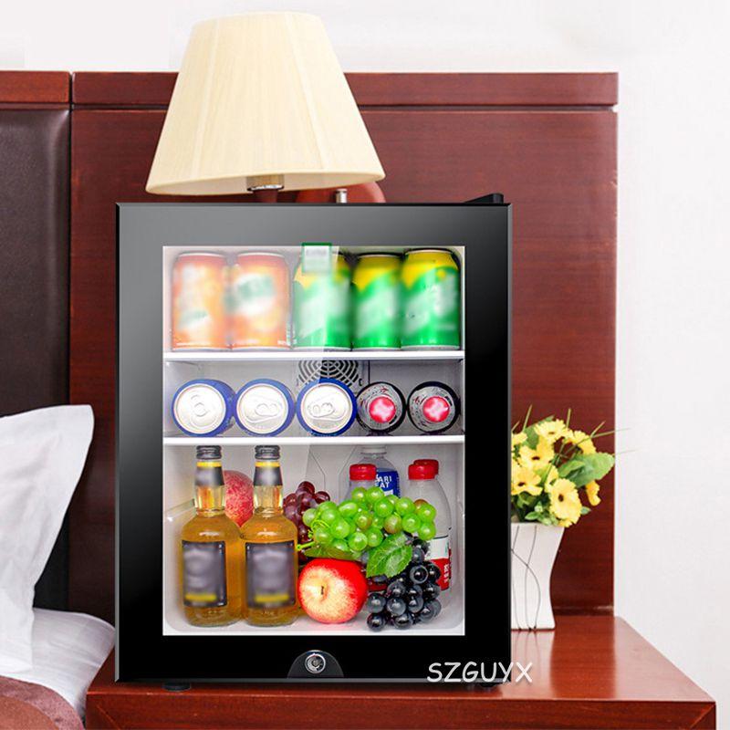 Изображение товара: Маленький Морозильный шкаф для хранения чая, 40 л, холодильник с одиночной дверью масок, с прозрачными стеклянными дверцами
