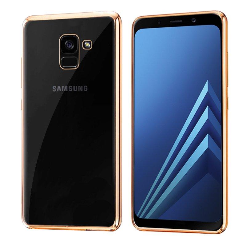 Изображение товара: Чехол для Samsung A530 Galaxy A8 (2018) Edge металлик (золотистый)